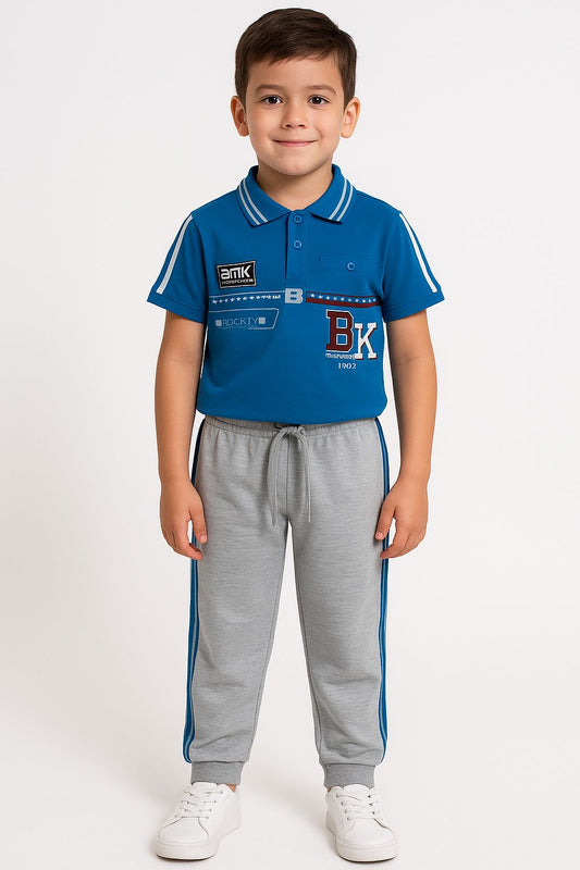 BLUE TRACK SUITS