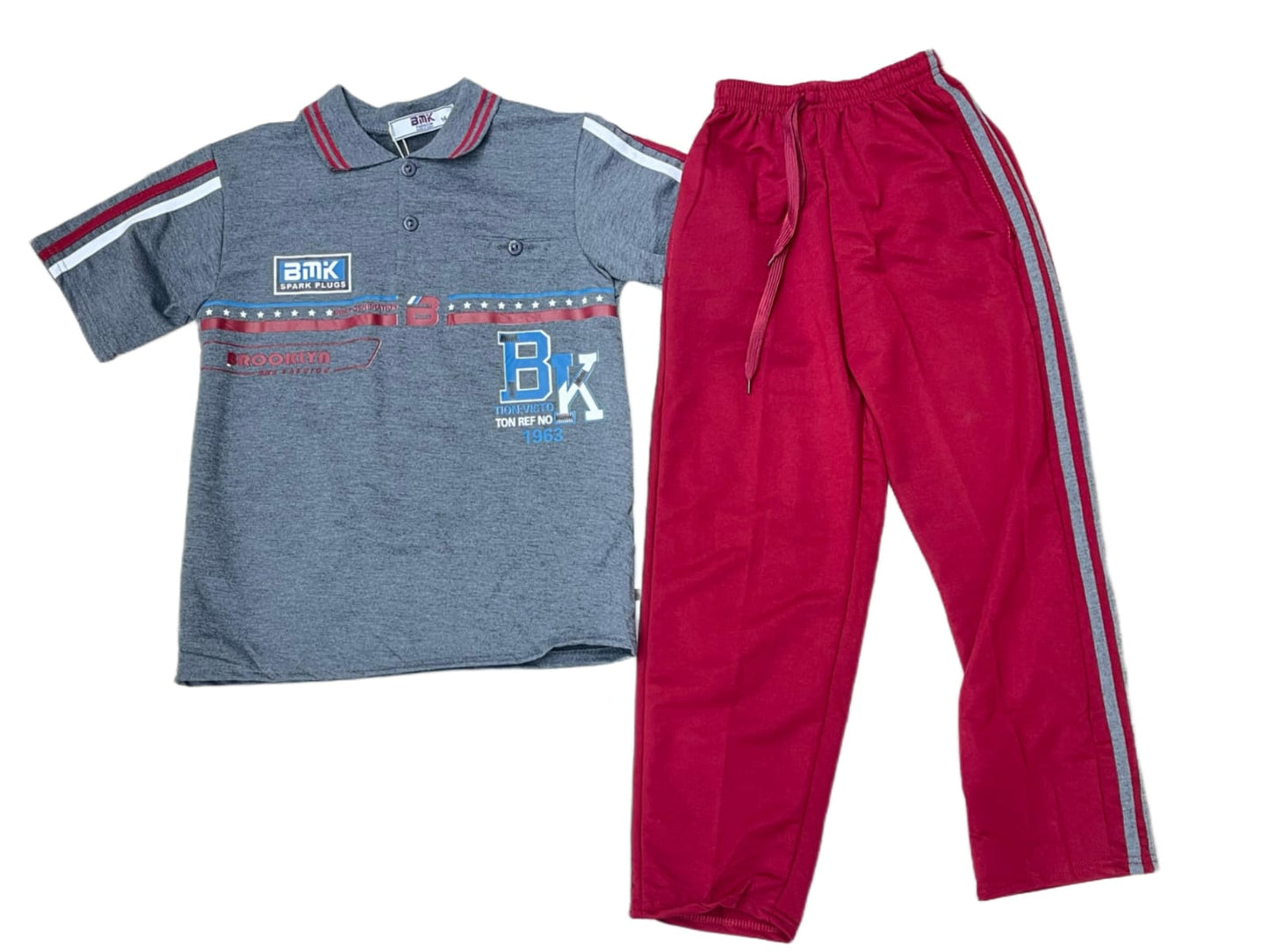 GREY RED TRACK SUIT (14-18YRS)
