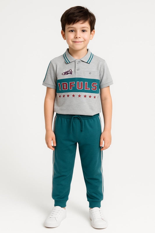 GREEN TRACK SUIT (8-12YRS)