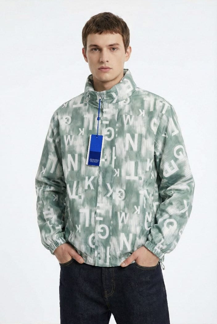 Art-1805 puffer print jacket